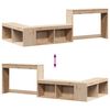 vidaXL Table de chevet avec bureau 222x107x75 cm bois de pin massif