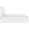 vidaXL Cadre de lit ottoman et matelas blanc pur 180x200 cm similicuir