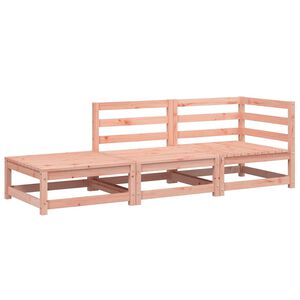 vidaXL Canap&eacute; de jardin avec repose-pieds 2 places bois massif douglas