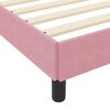 vidaXL Lit à ressorts avec matelas Rose 180 x 220 cm tissu