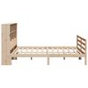 vidaXL Lit biblioth&egrave;que sans matelas 200x200 cm bois massif de pin