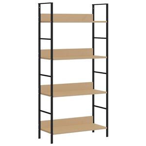 vidaXL Biblioth&egrave;que &agrave; 4 niveaux ch&ecirc;ne 60x27,6x124,5 cm bois ing&eacute;nierie