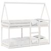 vidaXL Lit superpos&eacute; sans matelas blanc 90x200 cm bois de pin massif