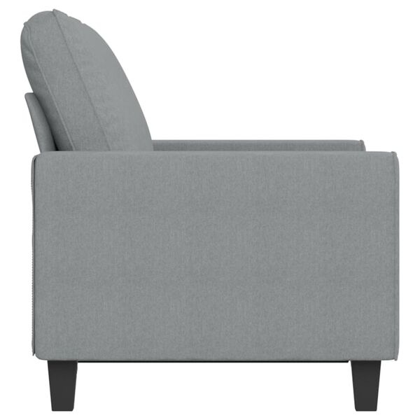 vidaXL Canap&eacute; &agrave; 2 places Gris clair 120 cm Tissu