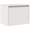 vidaXL Armoire murale Blanc 45x30x35 cm Bois de pin massif