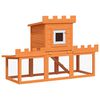 vidaXL Clapier large d'ext&eacute;rieur avec 1 seule maison