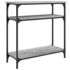 vidaXL Table console sonoma gris 75x29x75 cm bois d'ing&eacute;nierie