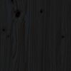vidaXL Lit de jour sans matelas noir 80x200 cm bois de pin massif