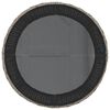 vidaXL Salon de jardin 3 pcs demi-rond gris r&eacute;sine tress&eacute;e