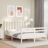 vidaXL Cadre de lit sans matelas blanc 140x200 cm bois de pin massif