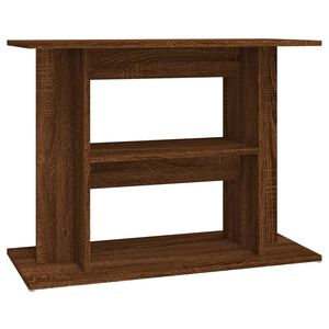 vidaXL Support pour aquarium ch&ecirc;ne marron 80x35x60cm bois d'ing&eacute;nierie