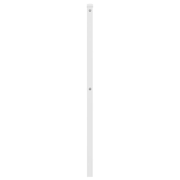 vidaXL T&ecirc;te de lit m&eacute;tal blanc 100 cm