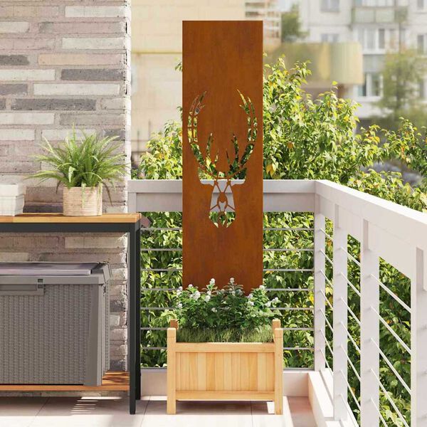 vidaXL &Eacute;cran de confidentialit&eacute; de jardin Rouill&eacute; 32 x 140 cm