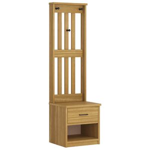 vidaXL Portemanteau SANDNES 45x40x159,5 cm bois massif pin