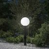 vidaXL Borne lumineuse avec sortie 80 cm Noir IP44