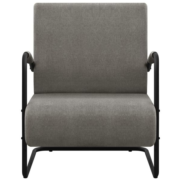vidaXL Fauteuil gris clair tissu