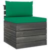 vidaXL Salon palette de jardin 2 pcs avec coussins Bois de pin massif