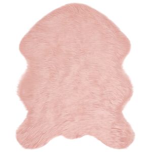 vidaXL Tapis en fausse Tafalla Rose 50 x 80 cm Polyester