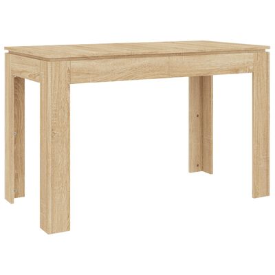 vidaXL Table à manger Chêne sonoma 120x60x76 cm Bois d'ingénierie
