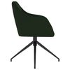 vidaXL Chaises &agrave; manger lot de 2 Vert fonc&eacute; Velours