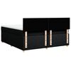 vidaXL Sommier &agrave; lattes de lit avec matelas Noir 180x200 cm Tissu