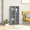vidaXL Armoire &agrave; livres Sonoma gris 50x25x106 cm