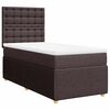 vidaXL Sommier &agrave; lattes de lit avec matelas Marron fonc&eacute; 100x200 cm