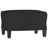 vidaXL Ensemble de canap&eacute;s 4 pcs avec coussins Noir Tissu