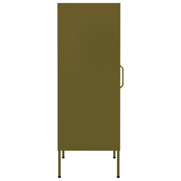 vidaXL Armoire de rangement Vert olive 42,5x35x101,5 cm Acier