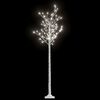 vidaXL Sapin de No&euml;l 200 LED blanc froid Saule 1,8 m Int/Ext