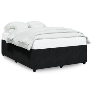 vidaXL Cadre de lit sans matelas noir 160x200 cm velours