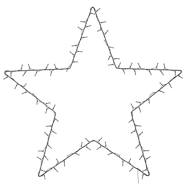 vidaXL Lumi&egrave;res de No&euml;l silhouette d'&eacute;toile 115 LED blanc chaud