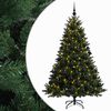 vidaXL Sapin de No&euml;l artificiel avec boules 210 cm 300 LED Blanc chaud