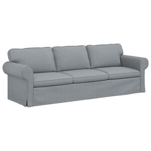 vidaXL Canap&eacute; Gris clair 245 x 82 x 80 cm tissu