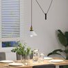 vidaXL Lampe suspendue réglable hauteur E27 blanc brillant Ø22cm métal