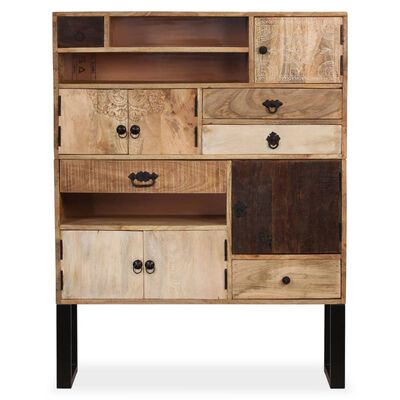 vidaXL Buffet Bois massif de manguier 100x30x130 cm