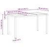vidaXL Ensemble de salle &agrave; manger pour jardin 5 pcs
