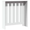 vidaXL Cache-radiateur blanc 78x20x82 cm bois d'ing&eacute;nierie