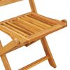 vidaXL Ensemble bistro de jardin 3 pcs Marron Bois d'Acacia Massif