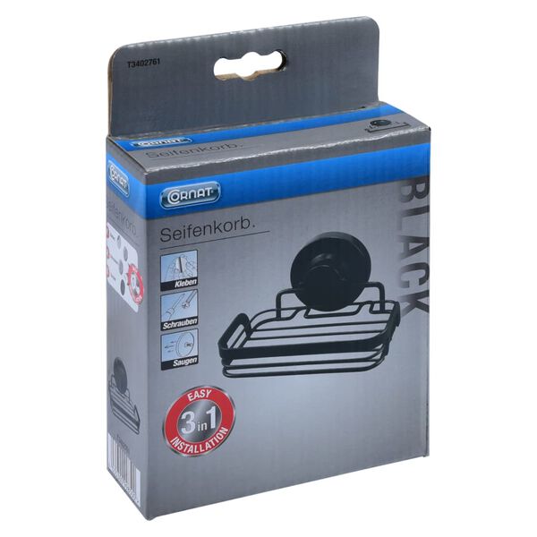 CORNAT Panier &agrave; savon 3in1 noir