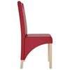 vidaXL Chaises &agrave; manger lot de 6 rouge bordeaux similicuir