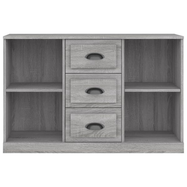 vidaXL Buffet sonoma gris 104,5x35,5x67,5 cm bois d'ing&eacute;nierie