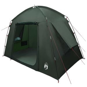 vidaXL Tente Cabane avec toit Vert arm&eacute;e 210 x 210 x 138 cm Polyester
