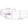 vidaXL Cadre de lit sans matelas 140x190 cm bois de pin massif