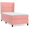 vidaXL Sommier &agrave; lattes de lit et matelas Rose 80x200 cm Velours