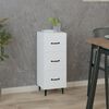vidaXL Buffet blanc 34,5x34x90 cm bois d'ing&eacute;nierie