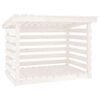 vidaXL Support pour bois de chauffage Blanc 108x73x79 cm Bois de pin