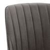 vidaXL Chaise pivotante &agrave; manger Gris fonc&eacute; Velours