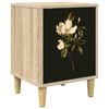 vidaXL Table de chevet BREMEN Ch&ecirc;ne Sonoma 36 x 33 x 50 cm