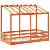 vidaXL Lit pour enfants sans matelas cire marron 80x160 cm pin massif
